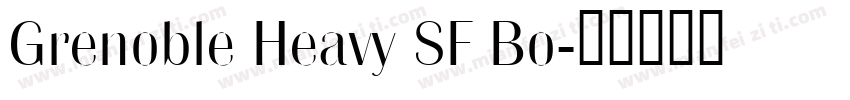 Grenoble Heavy SF Bo字体转换